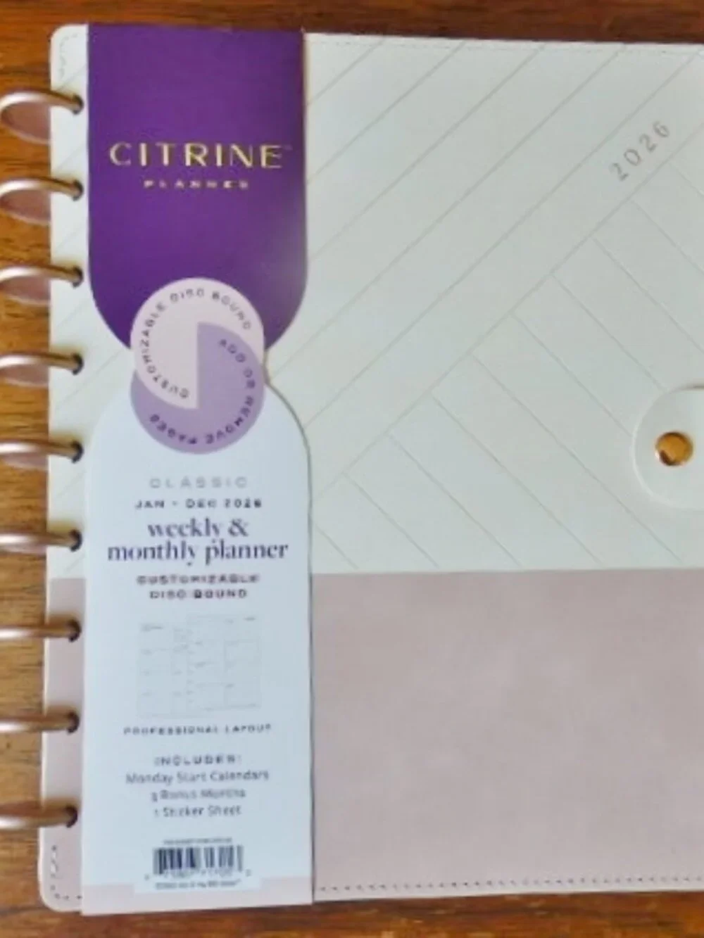 2026 Citrine 2026 Weekly * Monthly Planner